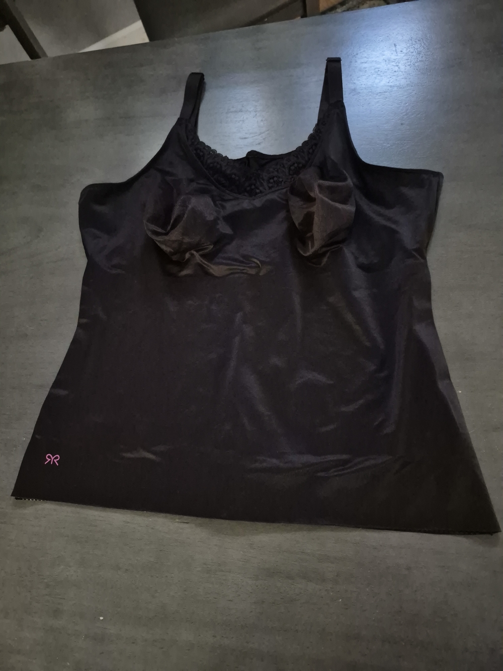 Ruby Ribbon Black Shaping Camisole Shapewear Size 48